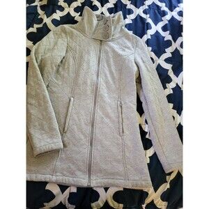 The North Face Women's Gray Caroluna Jacket Quilted Fleece Plush Lined Size M